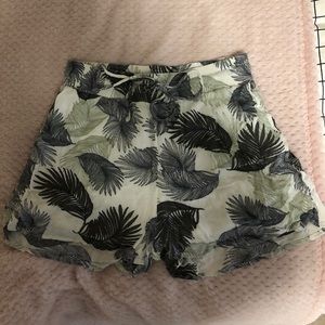 Francesca’s Leaf Print Shorts